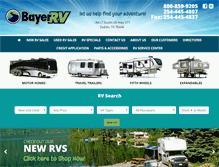 Tablet Screenshot of bayerrv.com